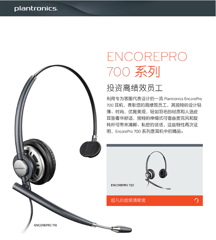 繽特力耳機 EncorePro 700 系列